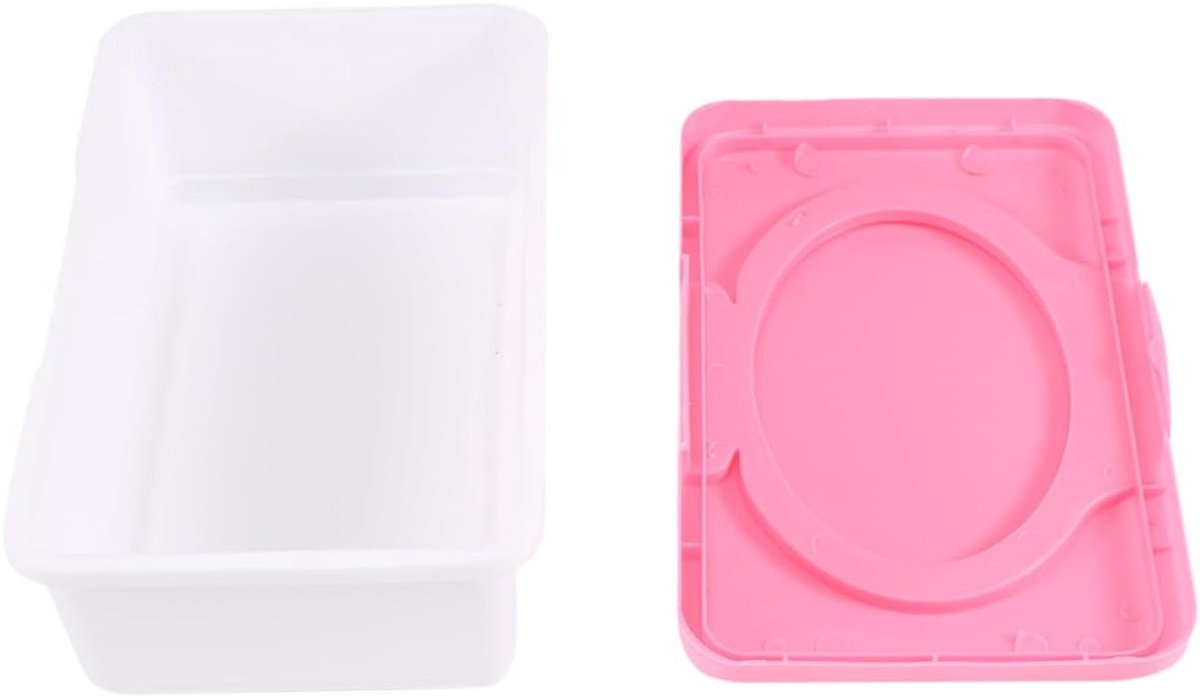 Babydoekjes Houder - Opbergdoos Doekjes - Baby Verzorging - Voorkomt Uitdroging - 19.5 cm - Roze