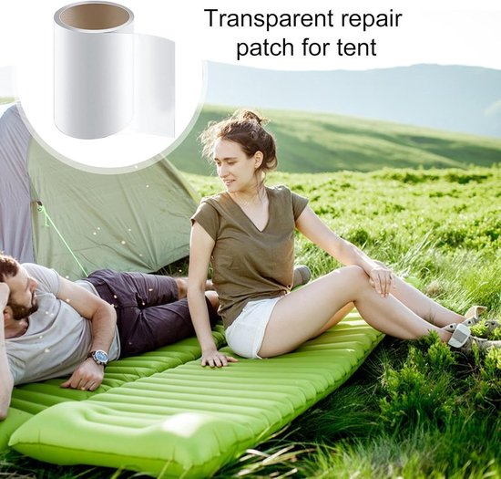 Reparatieset Opblaasbaar - Waterdichte Tape - Product Herstel - Stevige TPU Constructie - 1mx7cm - Transparant — afbeelding 5