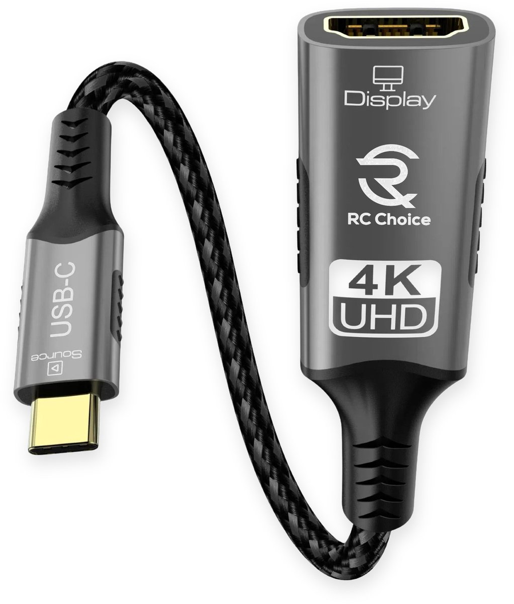 Image of USB C naar HDMI Adapter Kabel - 4K 60Hz - Sterk en Flexibel Nylon