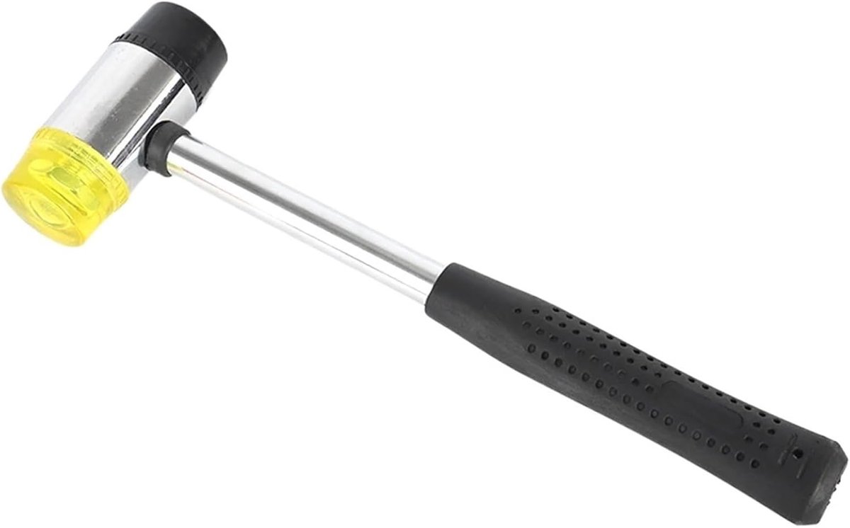Rubberen hamer - Zachte slag - Houtbewerking en tegels - Afneembare kop - 40mm - Zwart