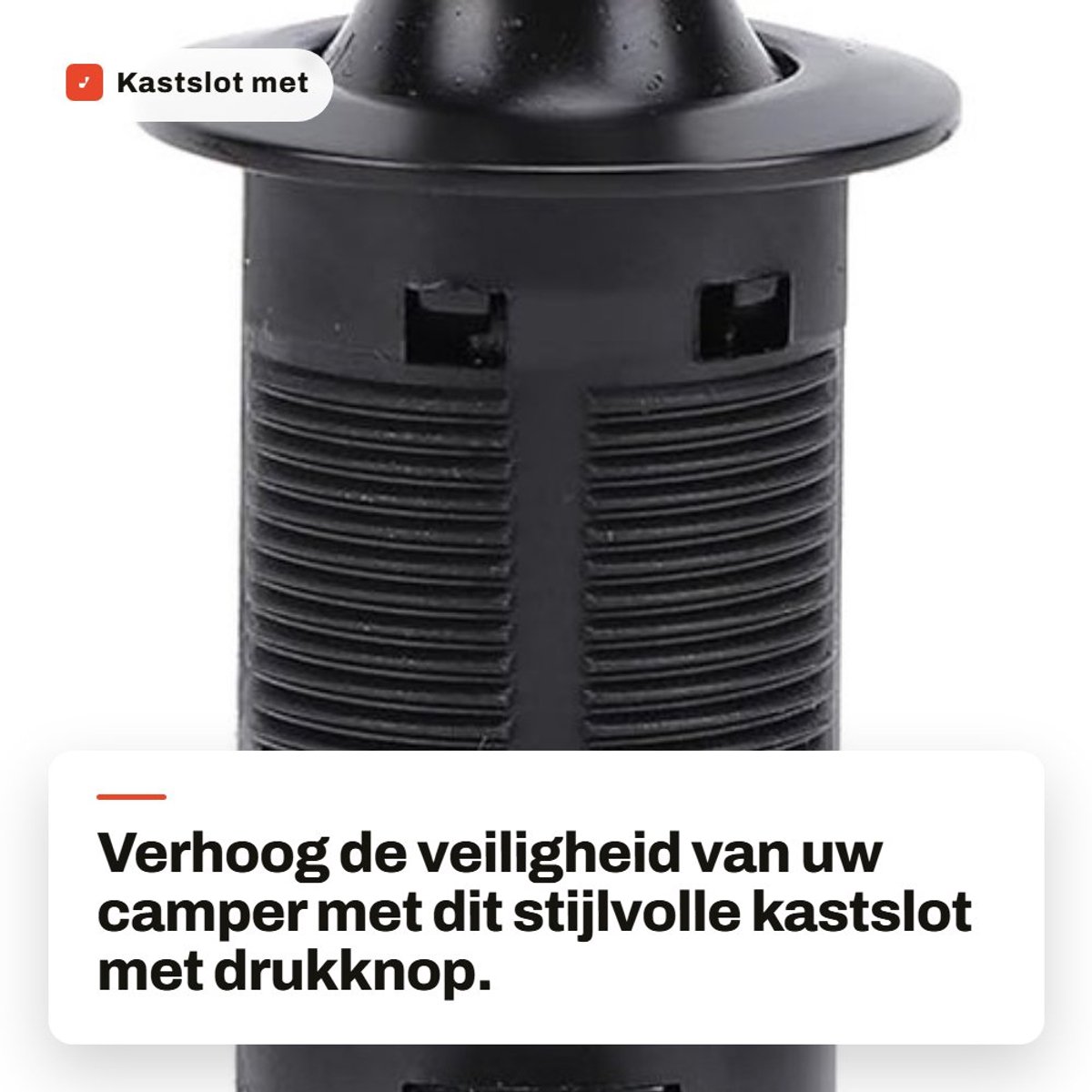 Dailygoods - Kastslot met Drukknop voor Sleutelloze Beveiliging in Campers