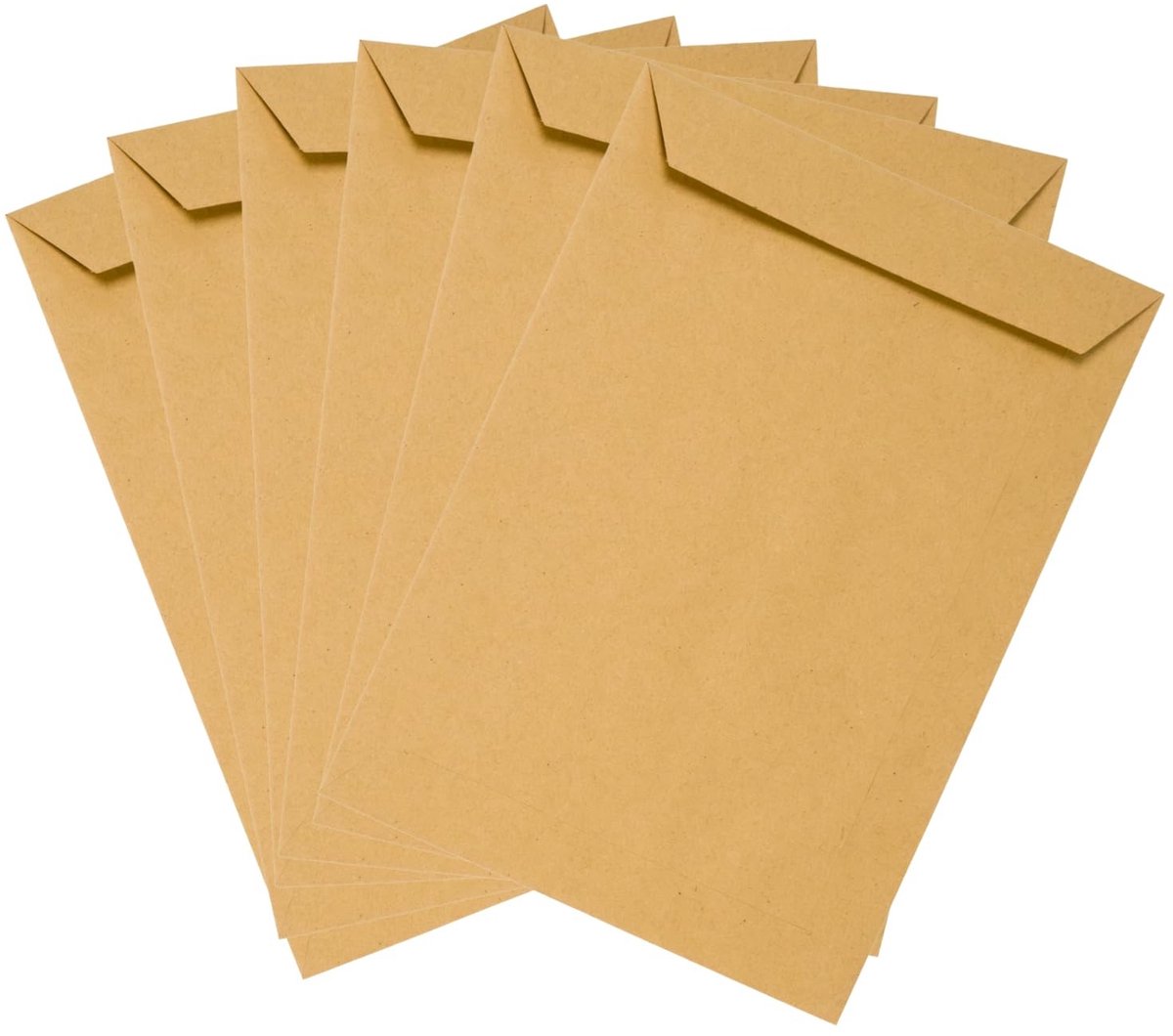 Dailygoods- Enveloppen Bruin - DIN C5 - 162 x 229 mm - 80 g - Zelfklevend - Vensterloos - 50 Stuks - Brievenbusdoos