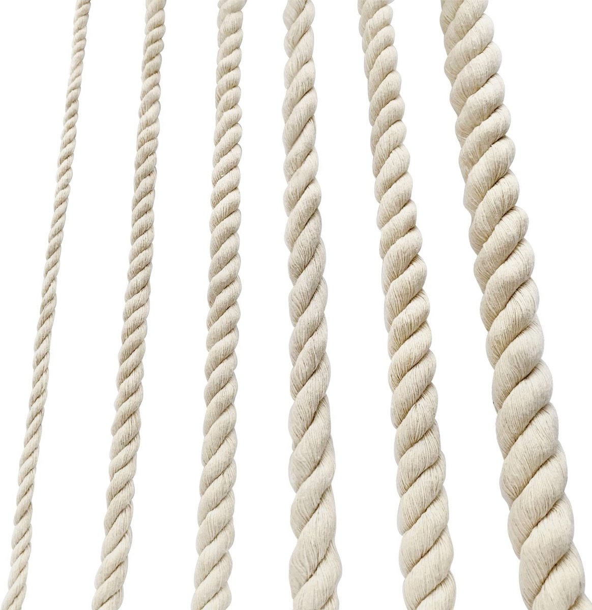 Dailygoods- Katoenen Touw 10 mm - Dikke Touw - Macramé Touw - Zacht Touw - Terrastouw - Duurzaam en Milieuvriendelijk 4 meter