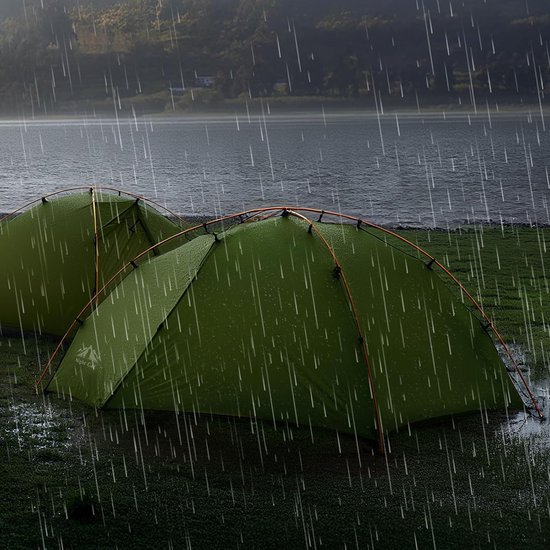 Night Cat Camping Tent 2 Personen: Waterdicht Camping Tent 2 Persoons Twee Laags Eenvoudige Opzet Licht Voor Trekken Wandelen Tuin van Night Cat — afbeelding 2