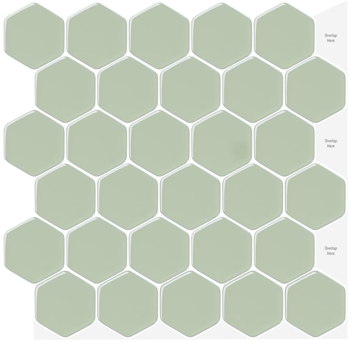 Dailygoods- Tegelstickers 3D Mozaïek - Zelfklevend - Waterdicht - Voor Keuken/Badkamer - Eenvoudig aan te brengen - Geschikt voor Glad Oppervlak - Muursticker