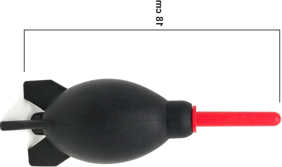 Professionele Rocketvormige Luchtventilator voor Camera's, Stofblazer en Sensorreiniging, Ideaal voor DSLR Lens en Filter Onderhoud