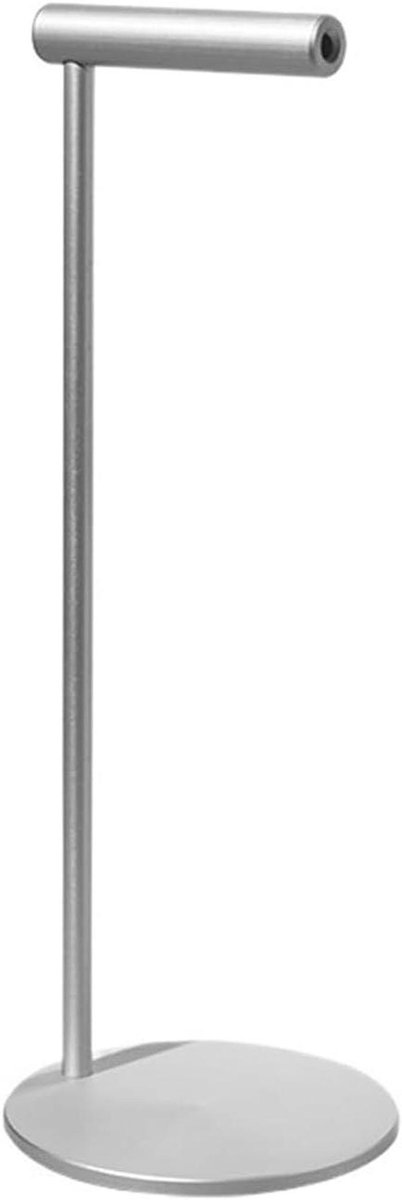 Hoofdtelefoonstandaard - Headsethouder - Bureau Organiseren - Ruimtebesparend Ontwerp - 28 cm Hoogte - Zilver