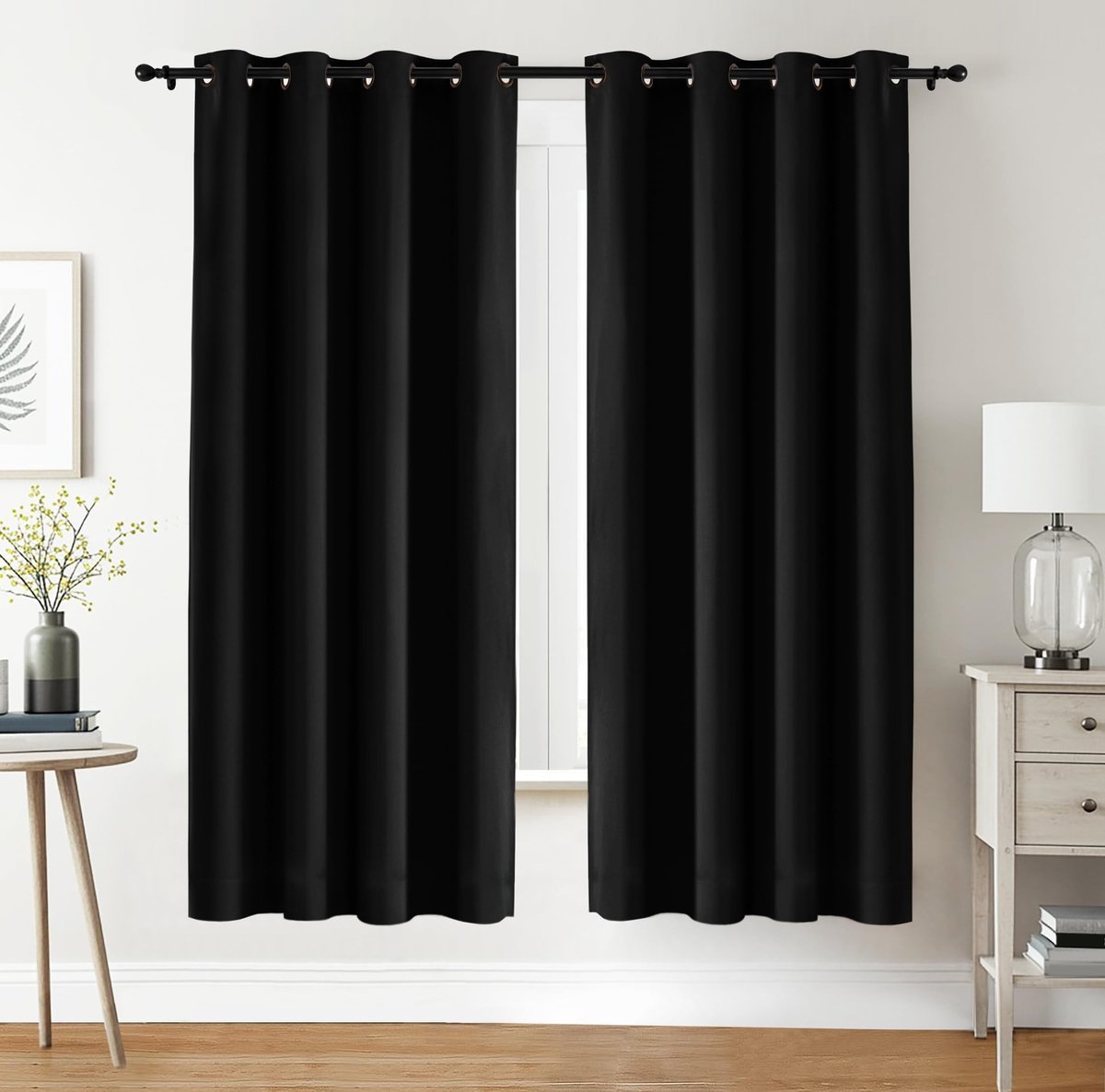 Solidchoice- Verduisteringsgordijnen 2 Panelen - Thermische/Geluidsisolerende - 140x175 cm