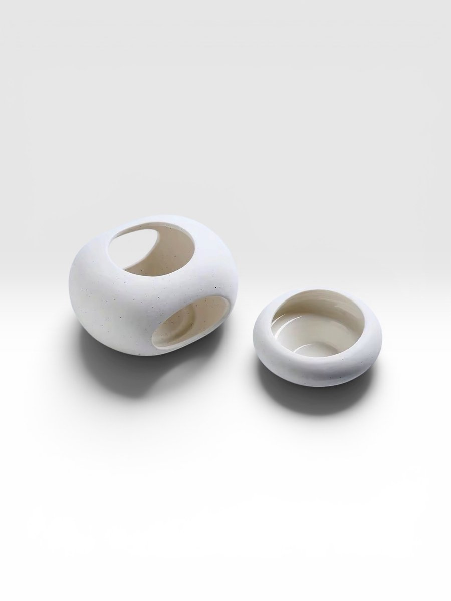 Wax Brander Orb Matte White - Olie brander - Geur brander - Aromatherapie