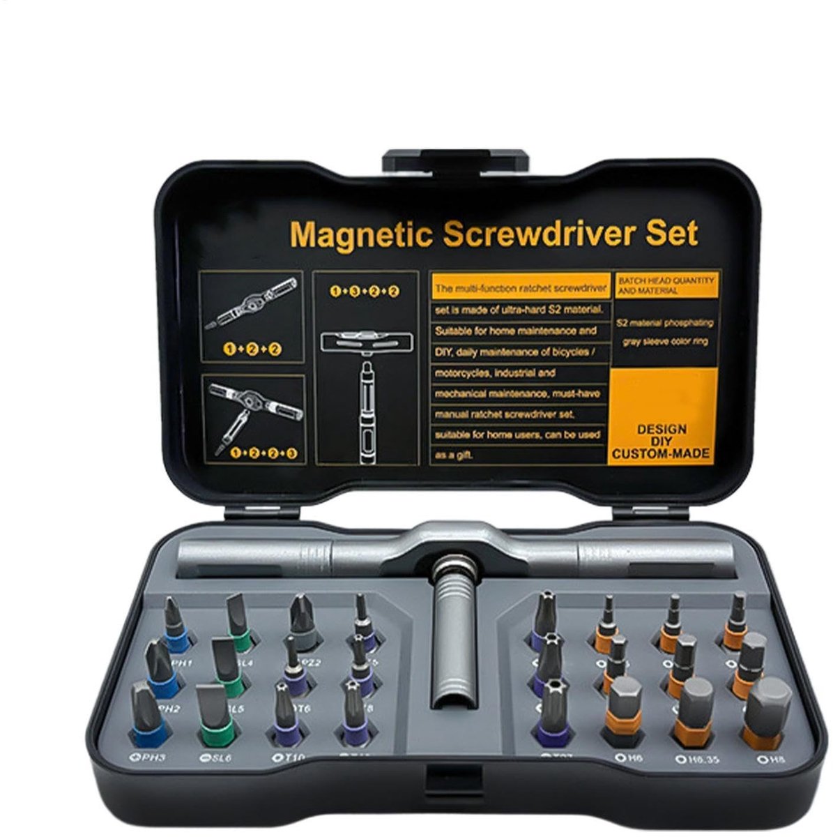 Solidchoice - 24-in-1 Magnetische Schroevendraaierset voor Onderhoud
