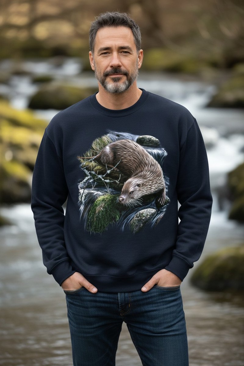 Exploring Otter The Coloured House Sweater L