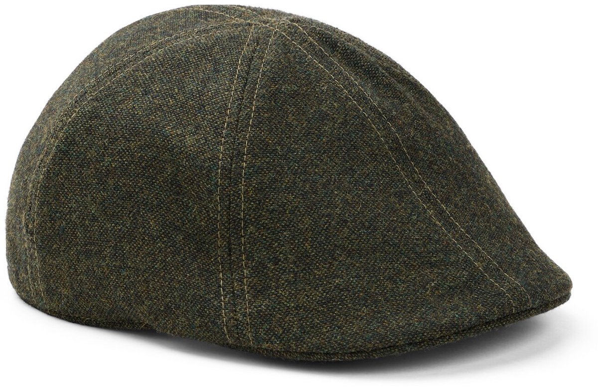 camel active Gevoerde pet van wolmix - Maat menswear-L - Olijfbruin