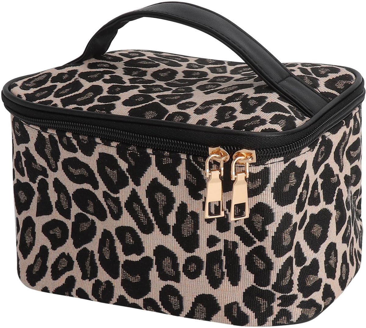 Solidchoice - Leopard Toilettas voor Vrouwen, Ruime Organizer