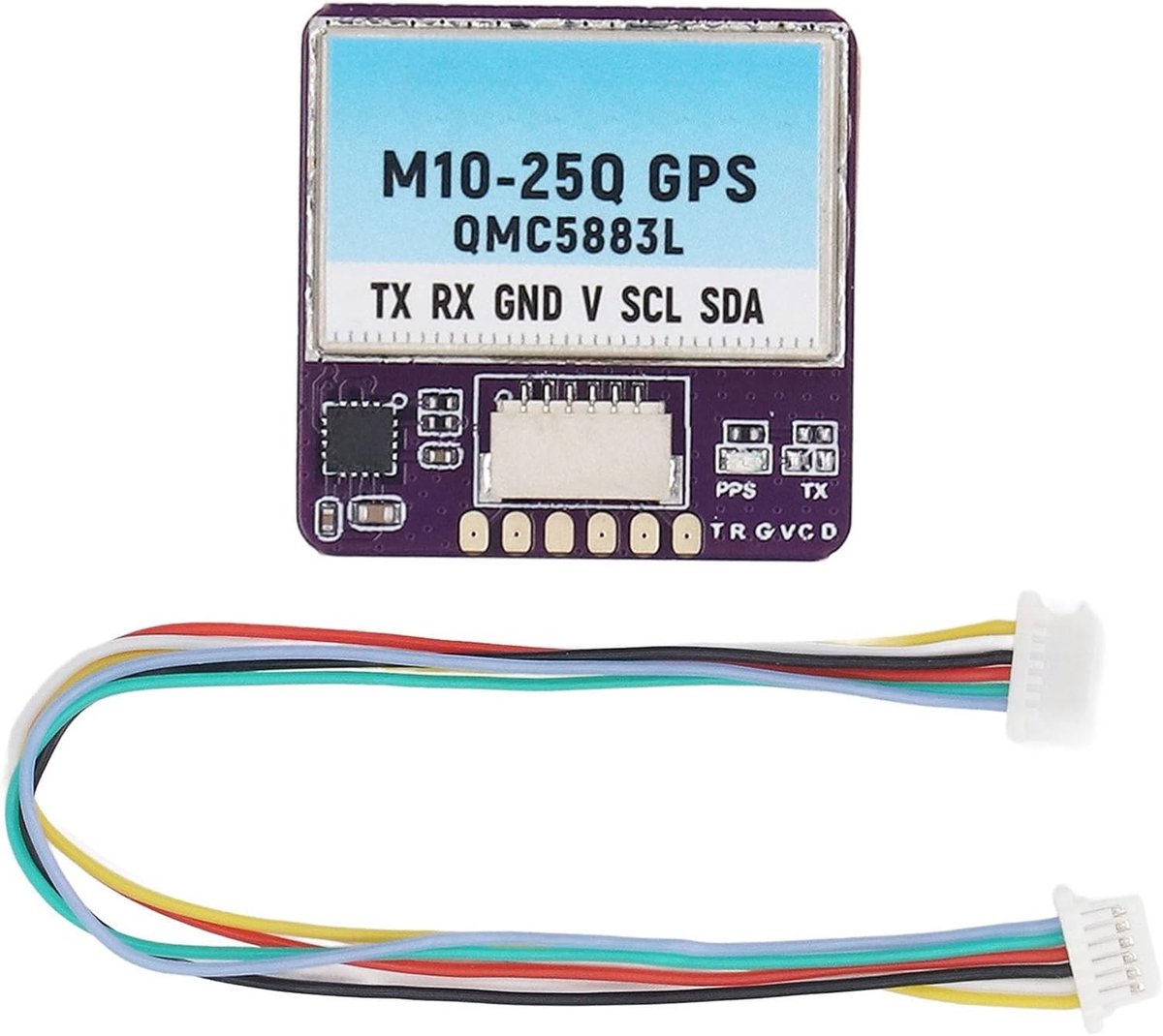 GPS Module met Geïntegreerde Kompasfunctie, QMC5883L, 10Hz Frequentie, Lage Energieverbruik, 72 Zoekkanalen voor FPV Racing Drones