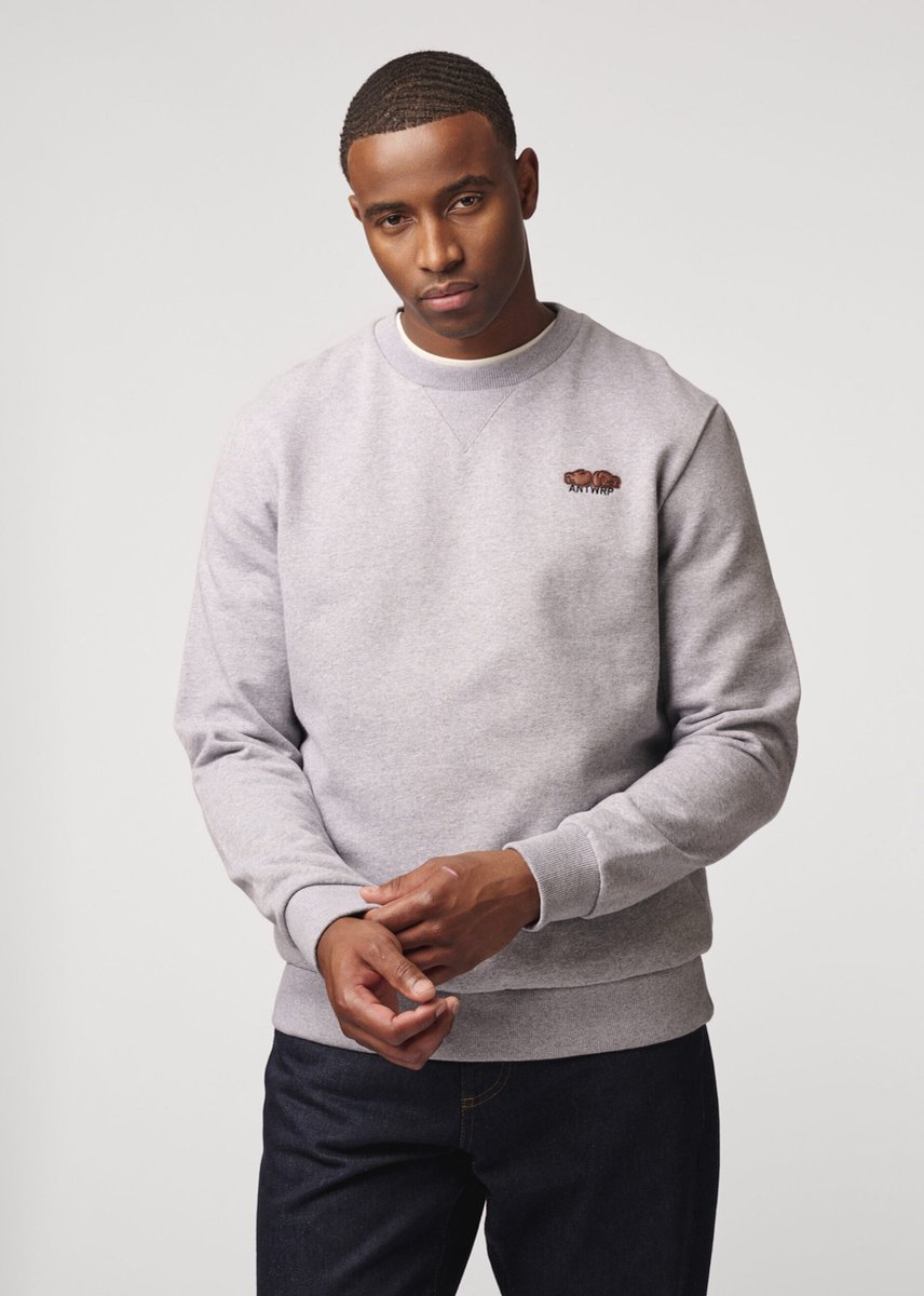 ANTWRP - Heren sweater - Maat S - Mannen - GRIJS -