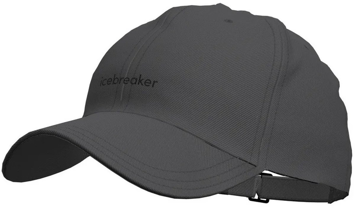Icebreaker Merino 6 Panel Pet Zwart