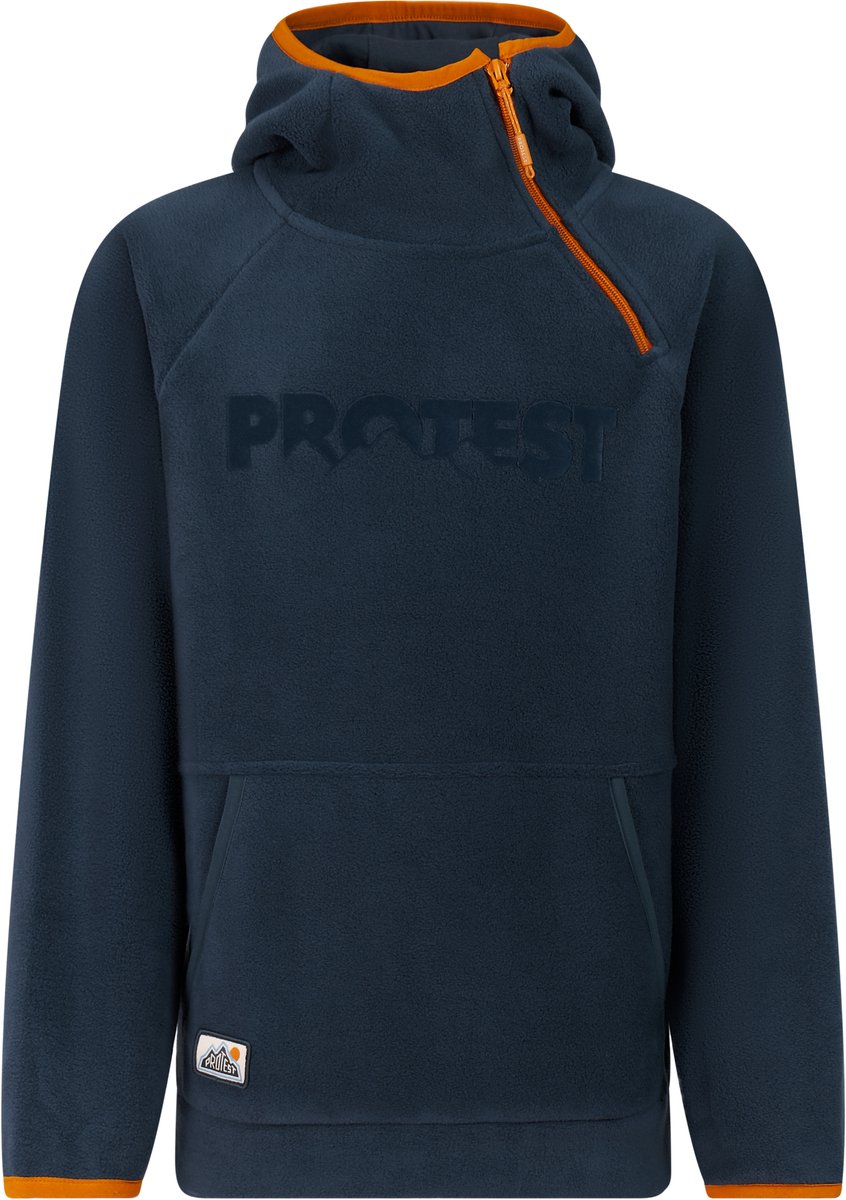 Protest PRTSevan Hoodie Jongens Relaxed fit 1/4 rits Capuchon Fleece Marineblauw