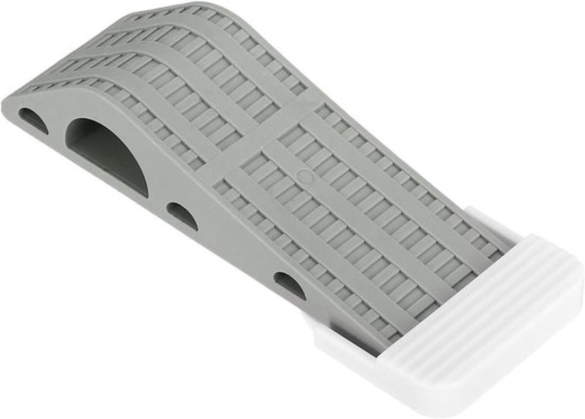 MK Stoer -Deurstopper - Antislip - TPR - Grijs - Stapelbaar - Vloermontage - Huismuur - 1 stuk - 25 mm - Geschikt voor deur