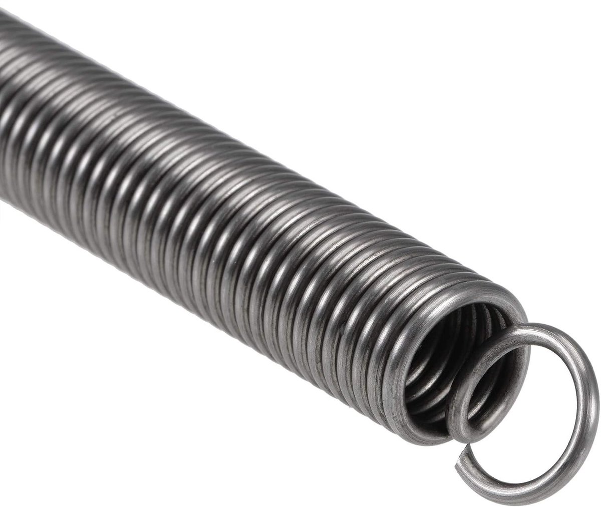1Pcs Gecomprimeerde Spiraalveer, 2mm Draaddiameter, 16mm Buitendiameter, 200mm Vrije Lengte, Duurzame Stalen Compressieveren met Kleine Dubbele Haak voor Tensionering