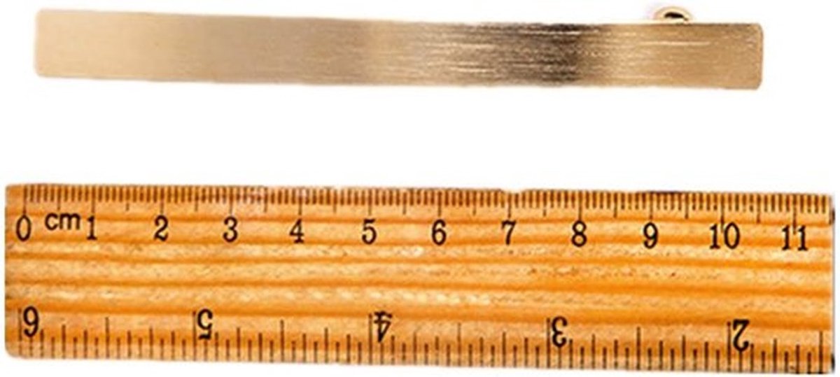 Haarspeld Gouden Metaal - Eenvoudig Design - Duurzaam - Hypoallergeen - Lichtgewicht - 1 Stuk - Haarclip