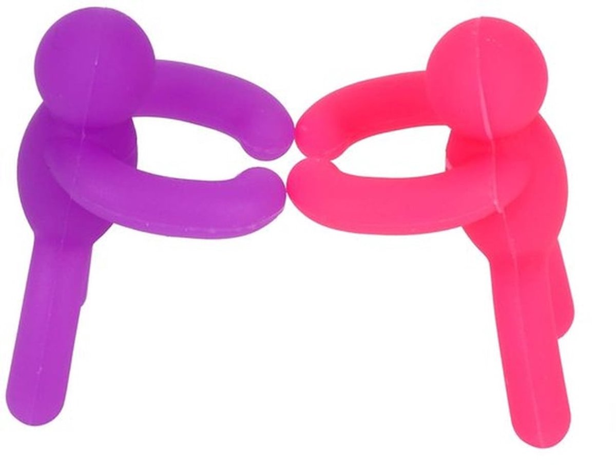 Wijnglasmarker 12 Kleuren - Herbruikbare Siliconen - Drink Identificatie - Party Accessoires - Hygiëne Verminderen - 3x1.5cm - Glasmarkers