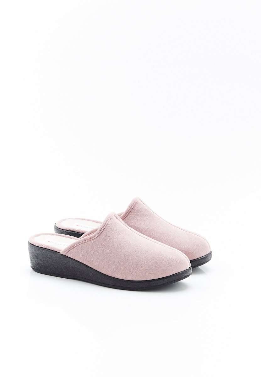 Damart - Thermolactyl sleehakken muilen van velours - Dames - Beige - 38