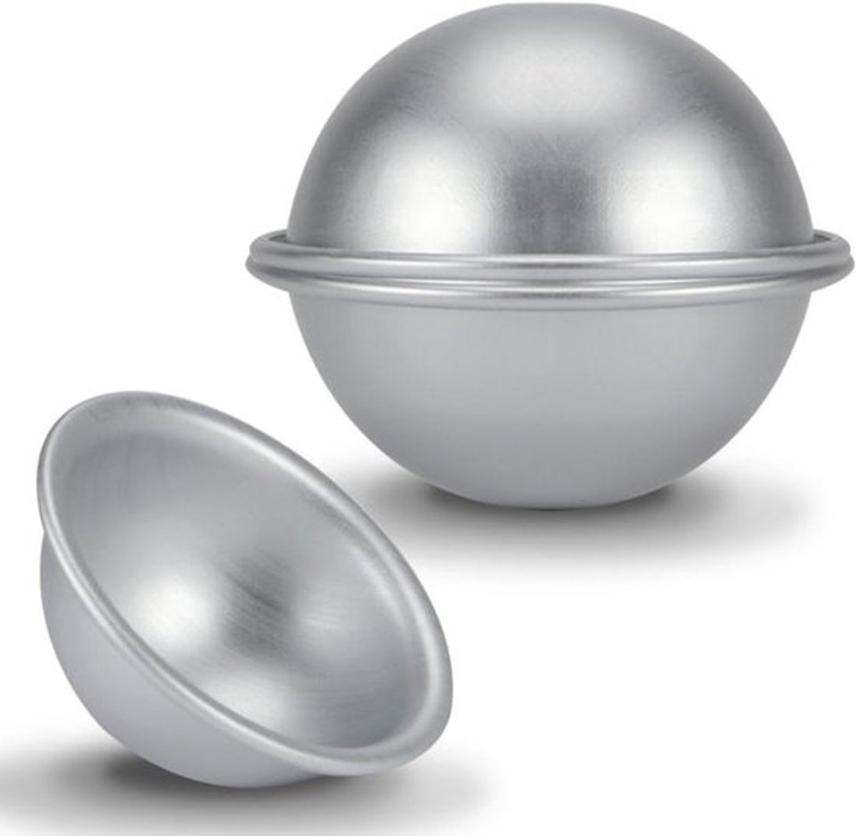 Taartvorm - Bakvorm - Aluminium - Halve kogel - Dessert - Pudding - Geschikt voor - Bikini cake - 4 stuks 8 cm halve kogel taartvorm aluminium hemisfire taart pan bikini cake dessert pudding bakvorm H007 4 stuks.