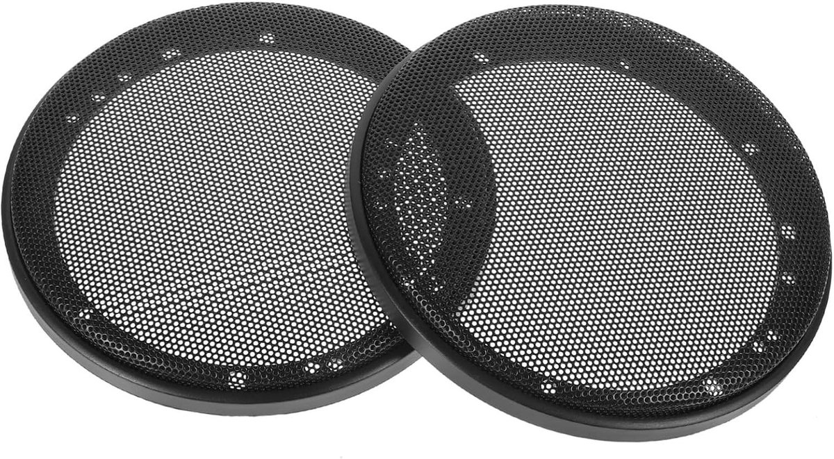 Speaker Covers 18 x 18 x 2 cm, 2 Stuks Bescherming voor Autospeakers, DIY Subwoofer Hoes en Decoratieve Cirkel voor Geluidsverbetering
