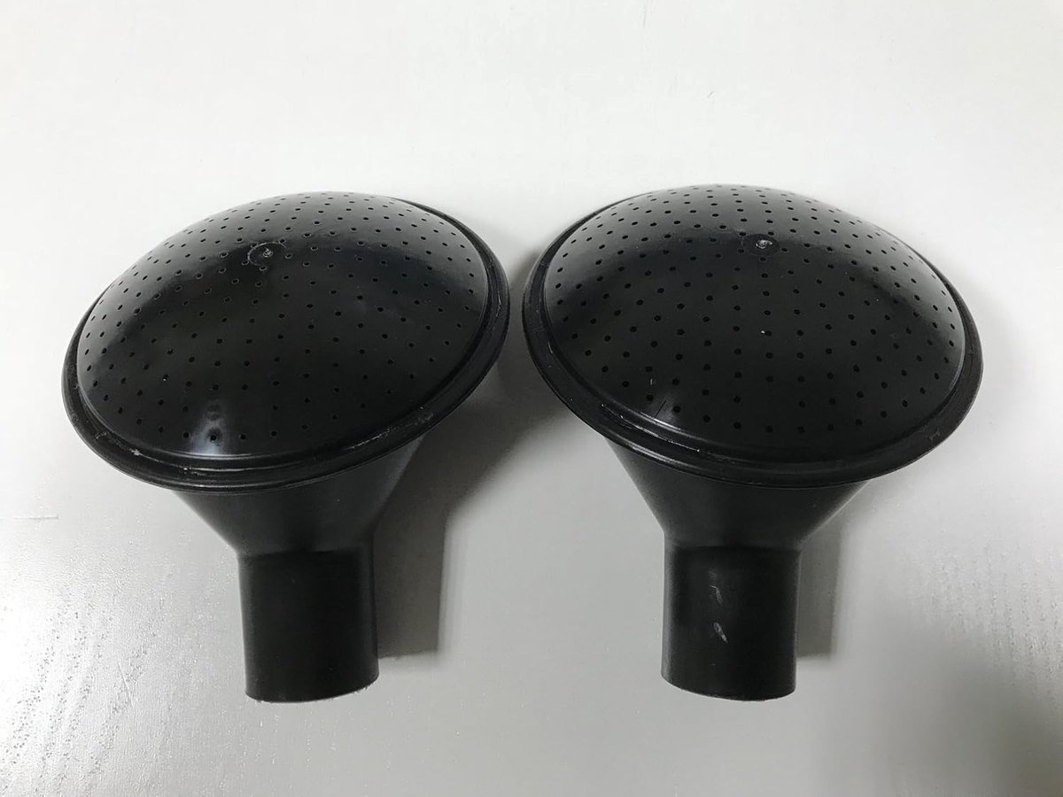 2 stuks vervangende sproeiers voor gieters 8,10 en 14 liter zwart Geli douchekop voor tuin, bloembed, grafonderhoud enz. Gieter Gieter douche