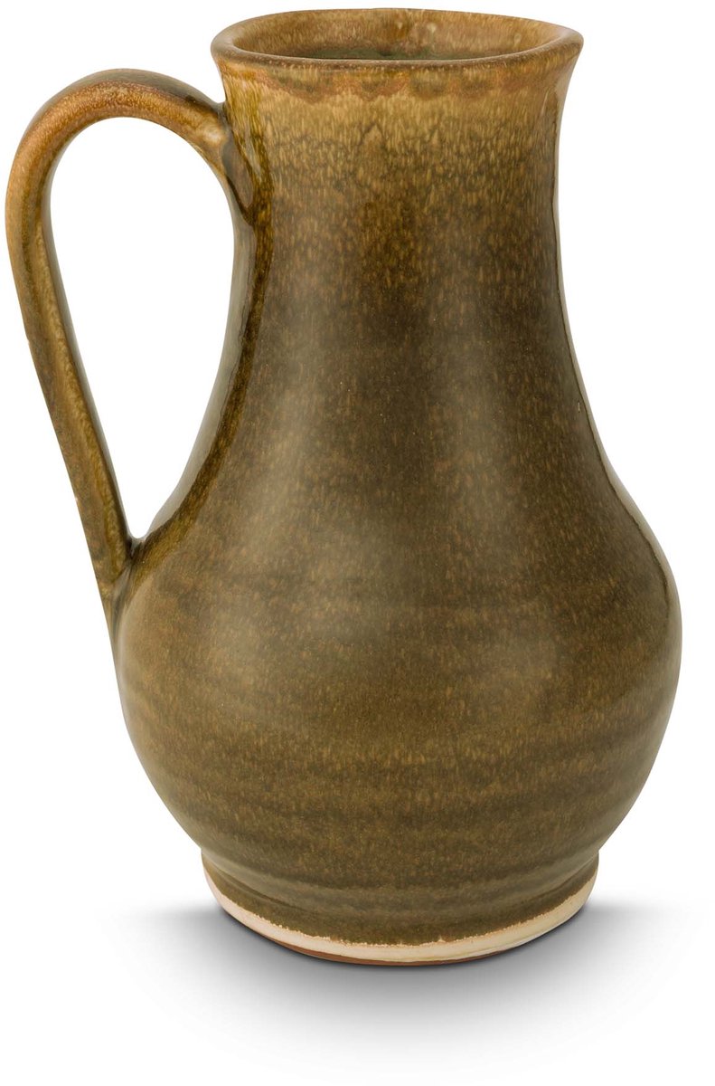 vtwonen - Vaas - Terracotta - Donkeroker - 16.5x26.5 cm