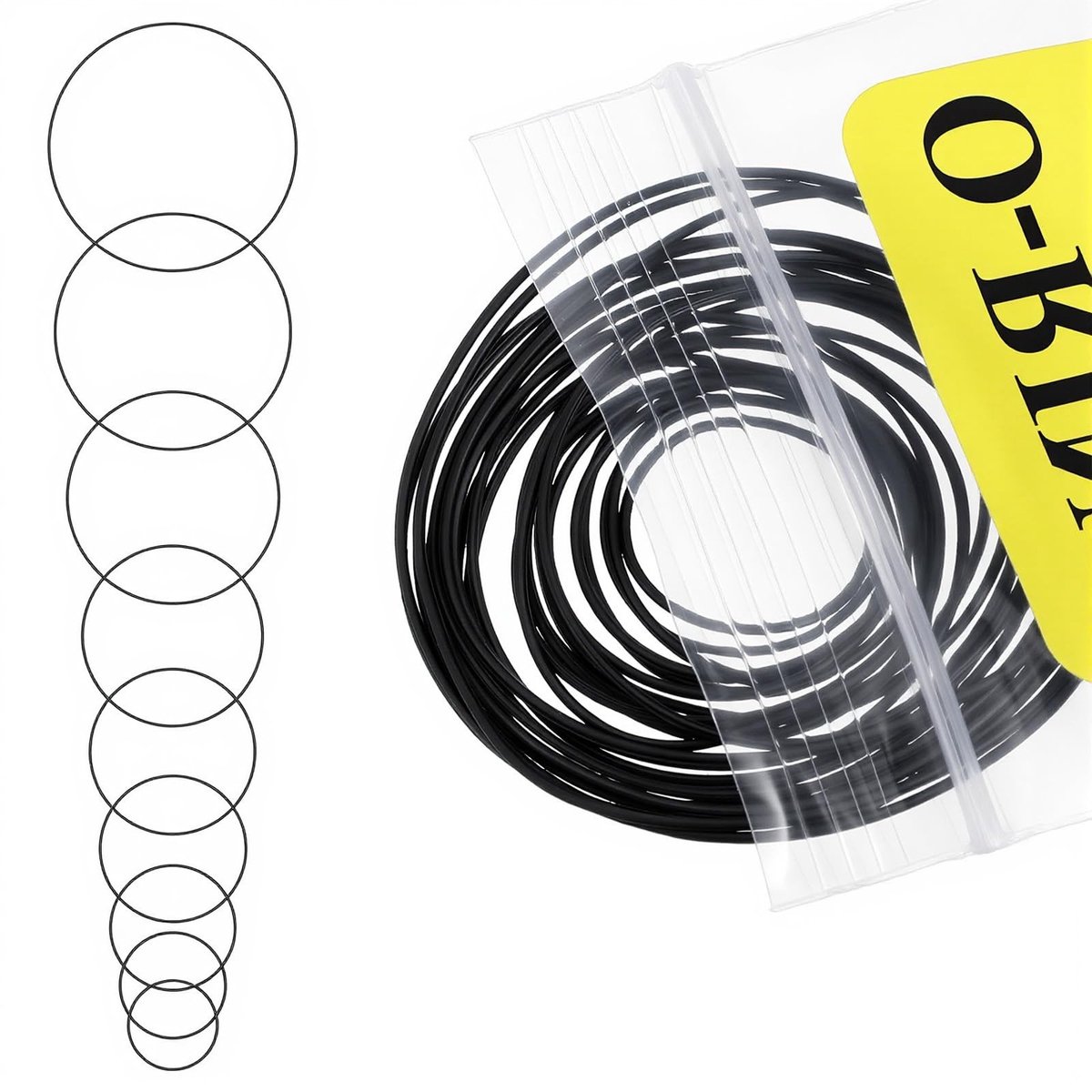 Dailygoods- Horloge-afdichtingsset 28 Stuks - O-Ringen/Rubber Afdichtingen - Waterdicht/Hittebestendig - Reparatiegereedschap - Maten 13-40 mm - Voor Horlogemakers