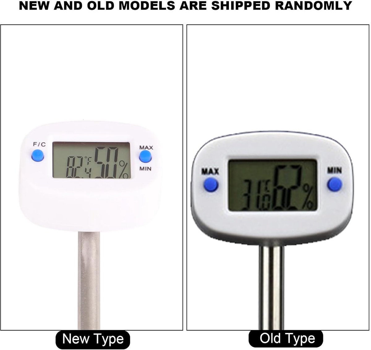 Digitale Bodemmeter - Grondtester Vochtigheid - Planten Verzorgen - Roestvrij Staal - 15 cm Naald - Zilver