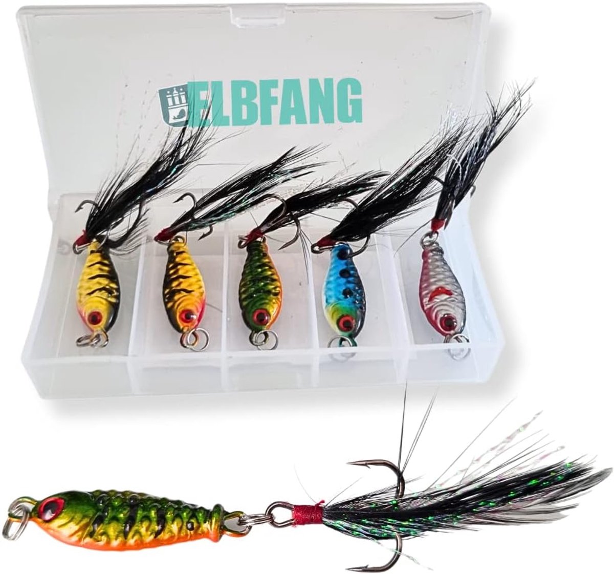 Vis Aas Set - Pilker Wobbler - Vissen Op Baars - Verticale Visserij - 4 Stuks - Multikleur
