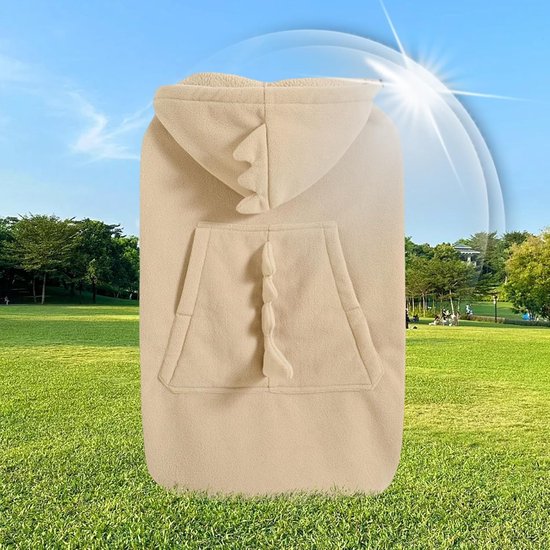 Babydraaghoes Kinderwagenhoes - Draagzak Cape - Buiten Bescherming - Machinewasbaar Zachte Stof - 76 x 63 cm - Khaki — afbeelding 3
