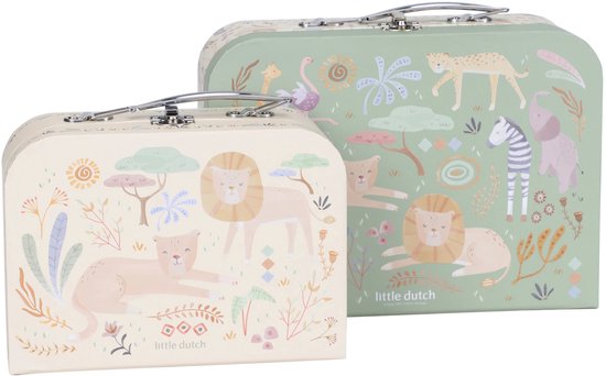 Little Dutch Kofferset FSC - Safari Friends — afbeelding 2