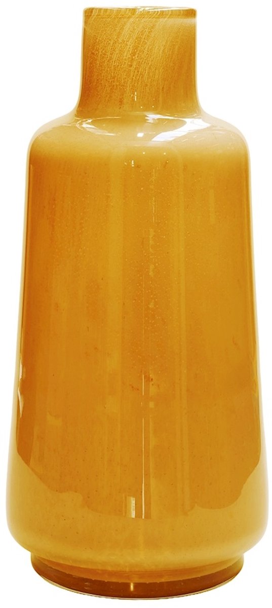 Vase The World Vaas Elite Jana | Mondgeblazen | fles vaas Yellow