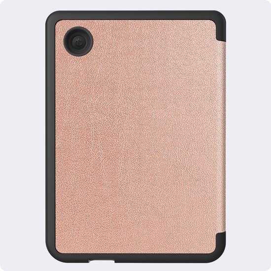 Hoes Geschikt voor Kobo Clara 2E - Luxe E-reader Trifold Case - Bescherm Hoesje Book Cover - Rosé Goud — afbeelding 4