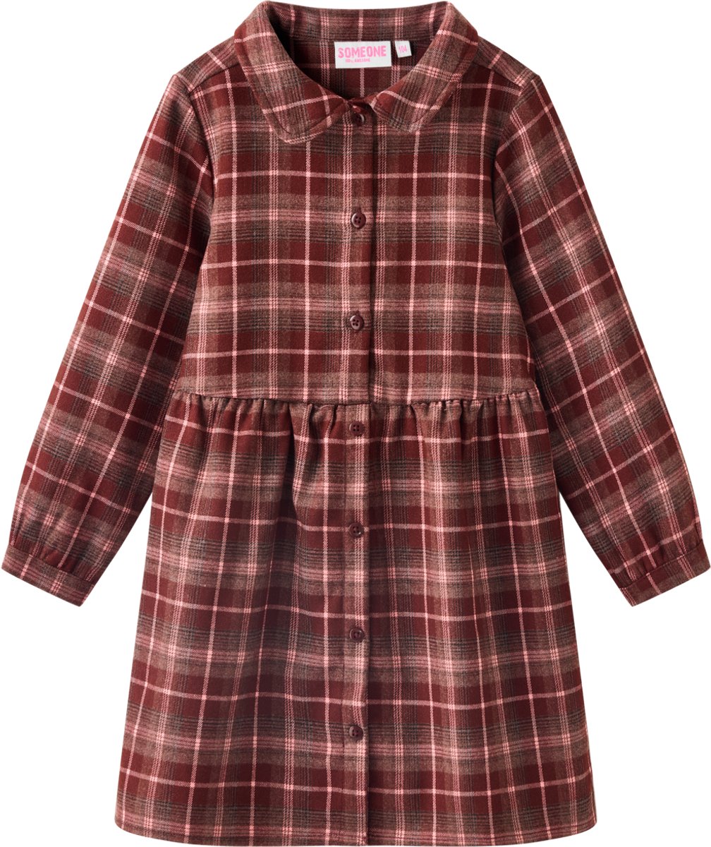 Someone MAGALI-SG-52-A Meisjes Jurk - MEDIUM BORDEAUX