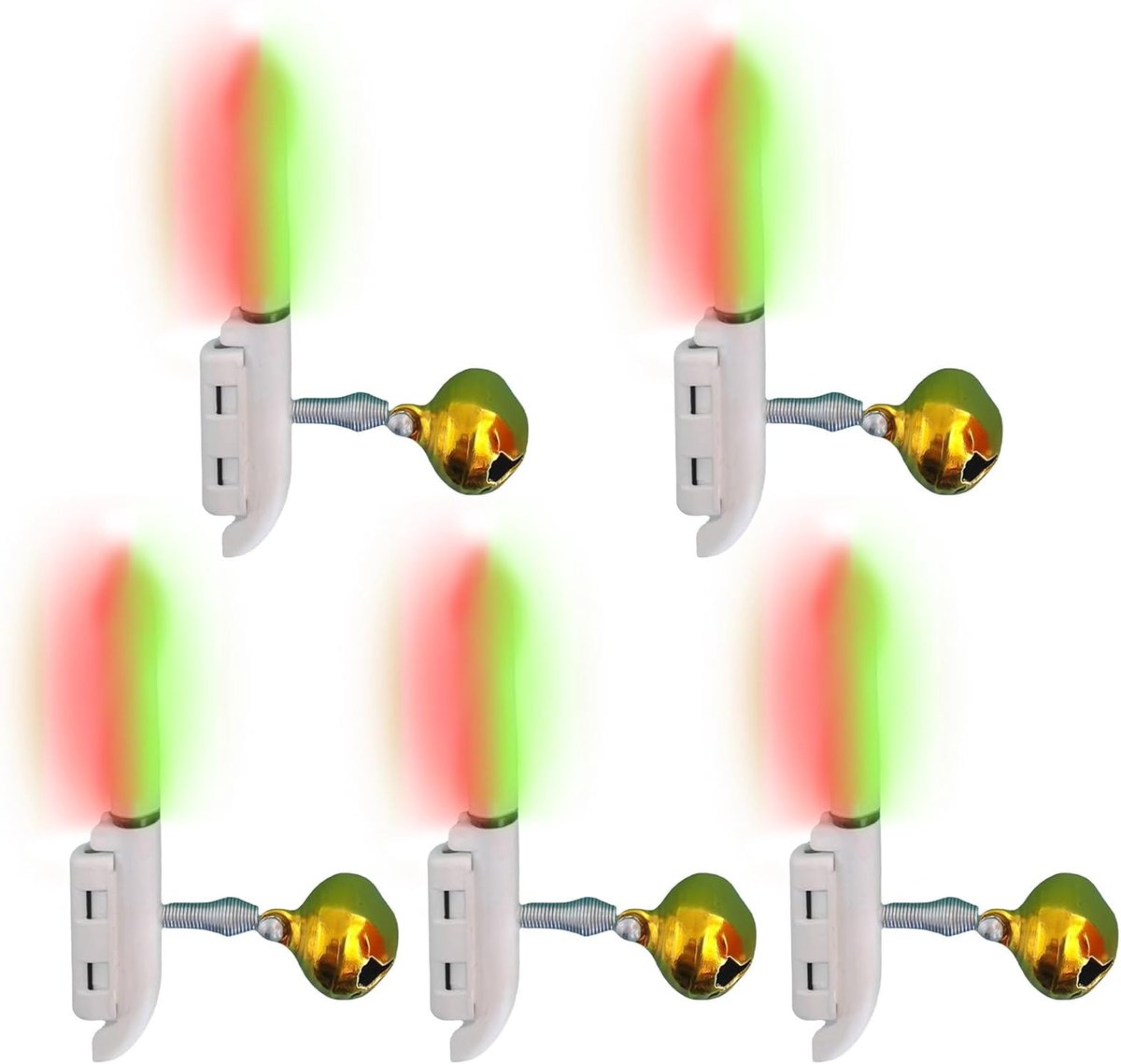 Alarmlicht Set - Led Baken - Nachtelijke Activiteiten - Gevoelig Bijtdetectie - 5 Stuks - Wit
