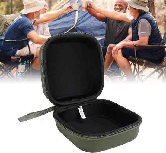 Opbergdoos Kampeerfornuis - Reis Kookkist - Buiten Koken - Waterbestendig EVA Materiaal - 35 x 20 x 5 cm - Groen — afbeelding 2