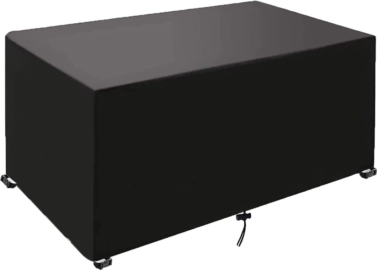 Tuinmeubelhoezen Waterdicht - Beschermhoes Meubels - Meubels Beschermen - 420D Oxford Materiaal - 300x150x100cm - Zwart