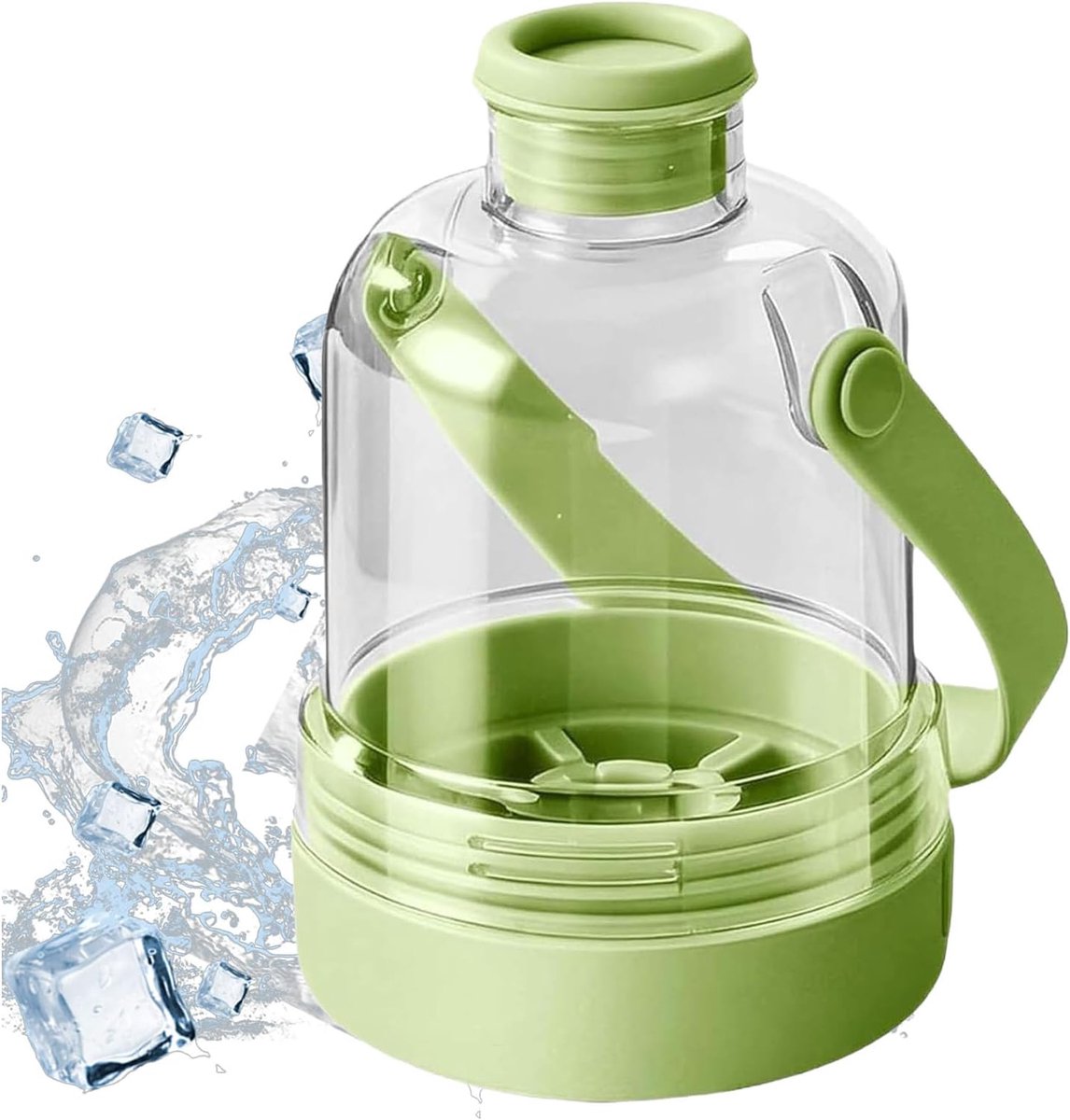 IJsblokjes Maker - Drink Fles - Drankjes Koelen - Dubbele Functie - Grote Capaciteit - Groen