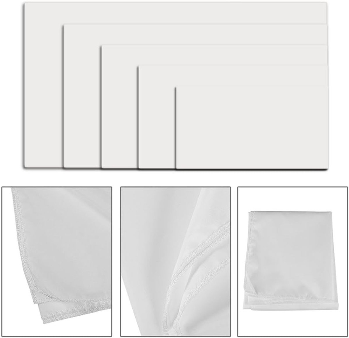 Draagbaar 4K HD Projectiescherm voor Binnen en Buiten, Vouwbaar Polyester Scherm, Ideaal voor Thuisbioscoop en Filmavonden, 60-120 Inch (84 Inch)