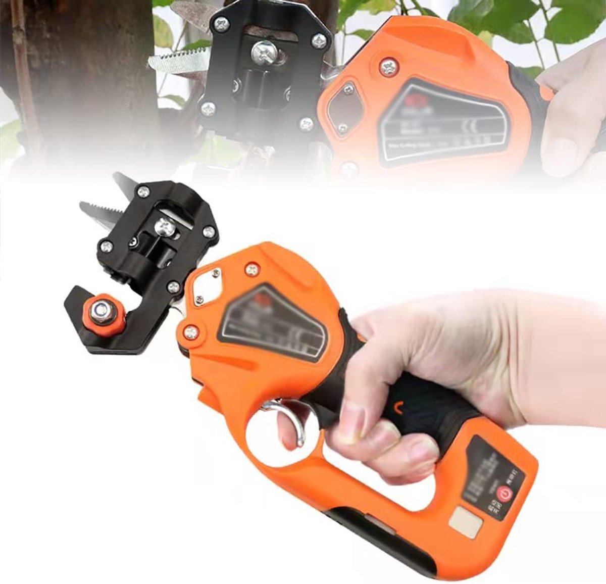 Elektrisch entgereedschap - Snoeien enten - Fruitbomen enten - 2-in-1 functie - 20mm snoei - Zwart