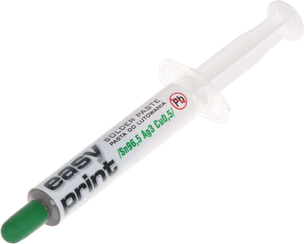 Termopasty | AGT-028 | Soldeerpasta Easy Print /Sn96.5Ag3Cu0.5/ | Voor SMD componenten | 6 ml. spuit