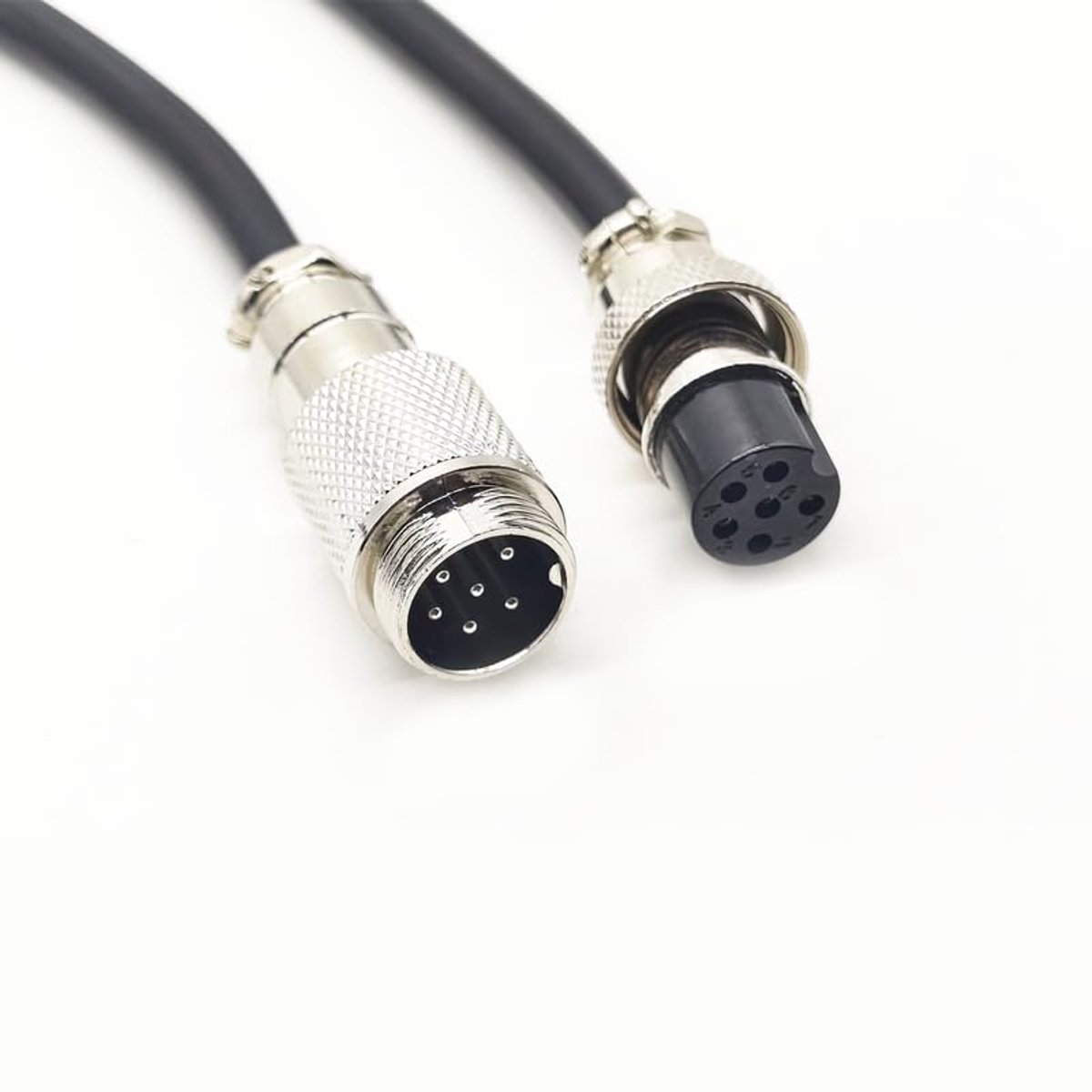 1 meter GX16 6-pins mannelijke naar vrouwelijke kop luchtvaartkabel, GX16 6-pins vrouwelijk naar mannelijke stekker elektrische kabel paneelmontage ronde metalen luchtvaartadapterkabel voor schepen