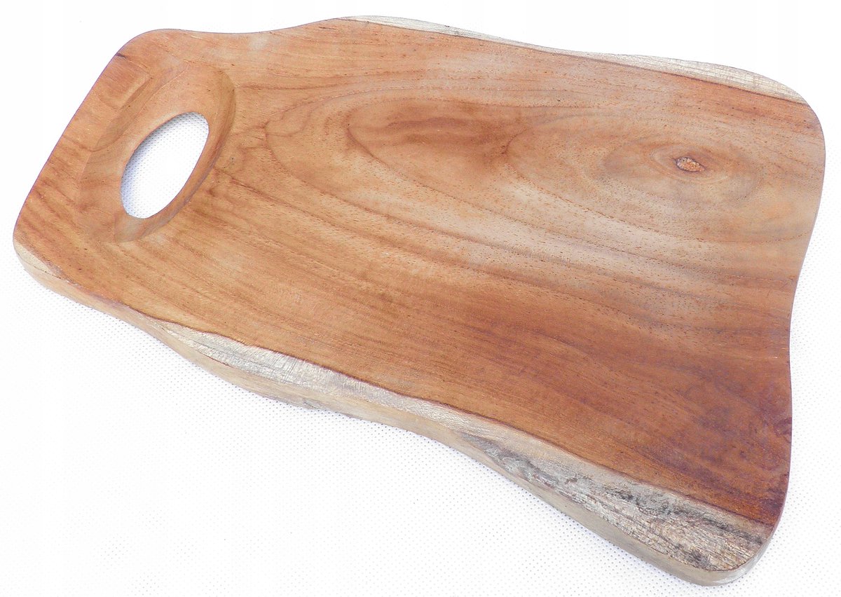 Teakhouten Serveerplank 30x18cm - Uniek Design