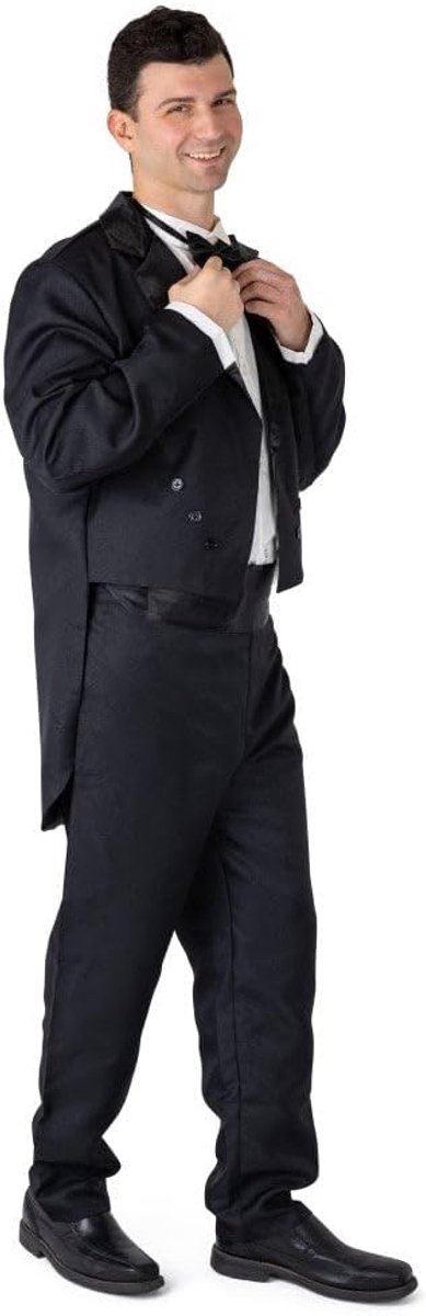 Butler kostuum voor volwassenen - Zwarte smoking set - Heren tailcoat - Perfect voor feestjes - SnelShoppen