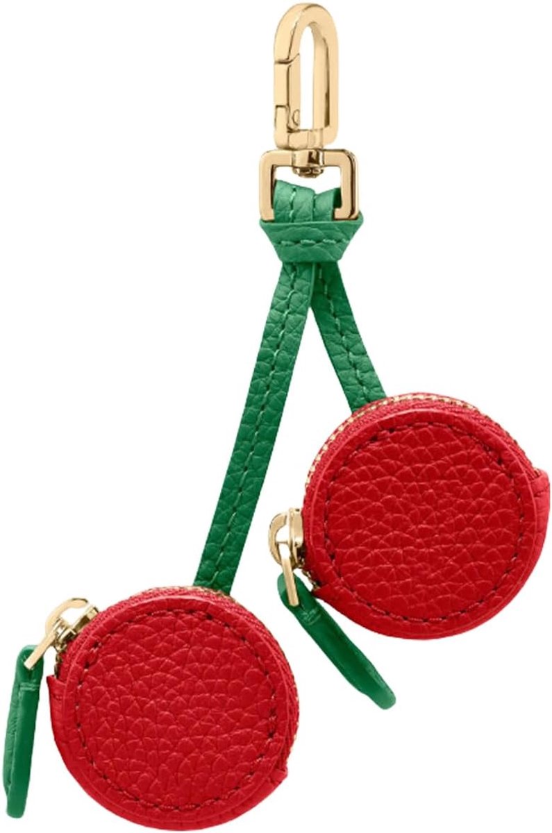Tas hanger - leer - kersen - schattige accessoires voor meisjes - SnelShoppen