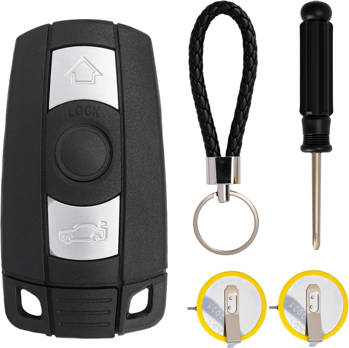 Autosleutel hoes 3 knoppen - LIR2025 batterijhouder - Robuust ABS materiaal - SnelShoppen